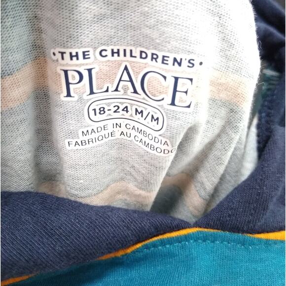 ❄️2/$5❄️[B321] The Children's Place 18-24M Stripes Hoodie - Picture 3 of 3